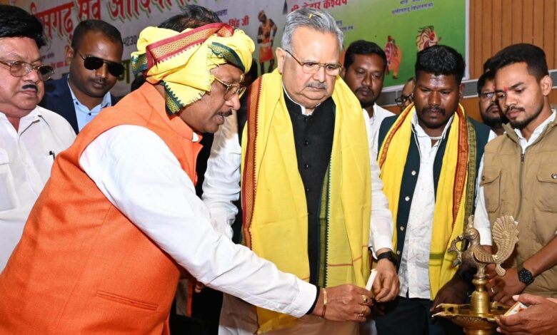 CM Vishnu: Our government is committed to the development of tribal society, Chief Minister attended the oath taking ceremony of Chhattisgarh Sarva Adivasi Samaj