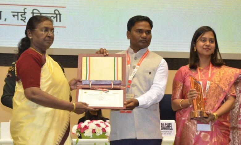 National Panchayat Awards - 2024: Hardibhata Gram Panchayat received National Panchayat Award - 2024 at Vigyan Bhavan in New Delhi