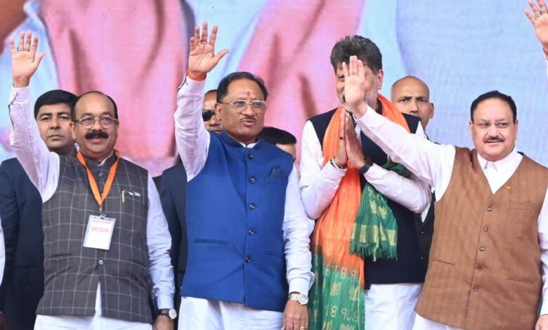 CG NEWS: Silver Jubilee year of Chhattisgarh will be celebrated as Atal Nirman Year, Union Minister Nadda inaugurated and laid the foundation stone of various development works worth Rs 1124 crore