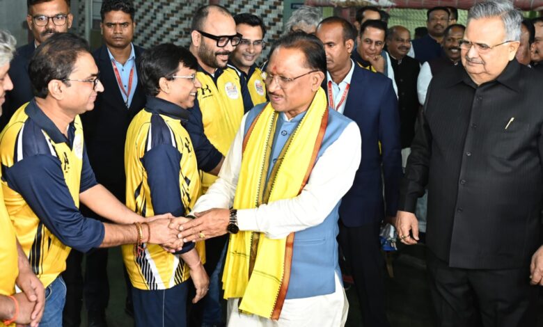 Media Cricket League: Chief Minister Vishnudev Sai inaugurated the Media Cricket League