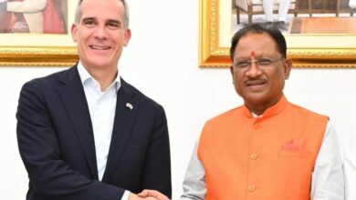 Courtesy Meet: US Ambassador Eric Garcetti met Chief Minister Vishnu Dev Sai... US Ambassador became familiar with Chief Minister Sai's vision for the development of Chhattisgarh