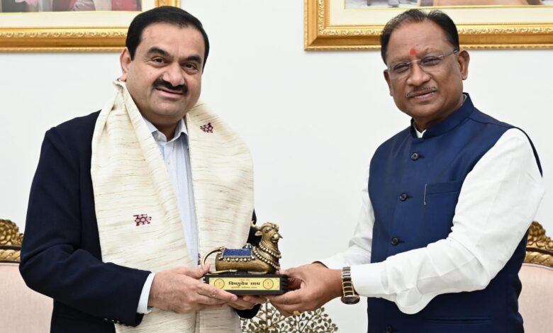 CG NEWS: Chhattisgarh will become an energy and industrial hub, Adani Group will invest more than 60 thousand crores, Adani Group Chairman made a big announcement after meeting Chief Minister Vishnu Dev Sai