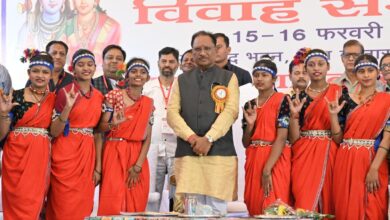 All India Disability Awareness Council: Chief Minister Vishnudev Sai blessed the newly married couples in the mass marriage ceremony of the disabled