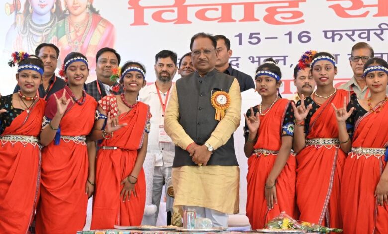 All India Disability Awareness Council: Chief Minister Vishnudev Sai blessed the newly married couples in the mass marriage ceremony of the disabled