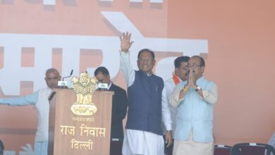 DELHI CM OATH CEREMONY: Chhattisgarh Chief Minister Vishnudev Sai attended the swearing-in ceremony held at Ramlila Maidan in New Delhi today