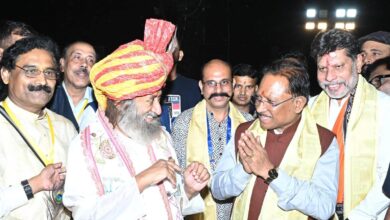 Shankhnad Mahasatsang Program: Sri Sri Ravi Shankar praised the Chief Minister and said- Chief Minister Vishnu Sai is of progressive ideas, he has big thoughts for the state in his heart, Chief Minister participated in Shankhnaad Mahasatsang