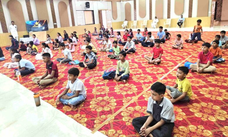 Summer Camp: Brahma Kumaris started summer camp in Sector-20 of Nava Raipur, children are getting education of spirituality and Raja Yoga in a playful manner… The future of the country is improving through summer camp…