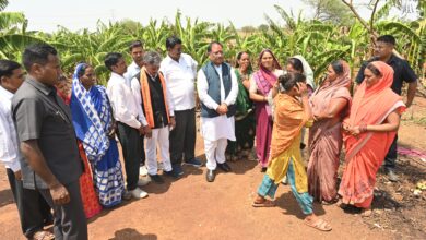 Sushasan Tihar 2025: Chief Minister visited the green banana and papaya fields of excellent farmer Rohit Sahu, earning profits of lakhs from banana and papaya cultivation, also giving employment to 15-20 people in his farm