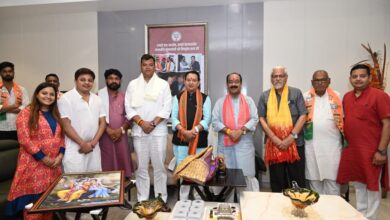 Basna News: MLA Dr. Sampat Agarwal contributed to the Karma Mata Temple Pran Pratishtha, announced the construction of a community building