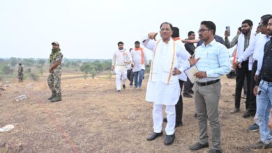Reservoir Project: Chief Minister Sai inspected the under-construction Sidhbaba reservoir, 34 villages will be irrigated by the scheme