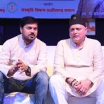 Color Sanskar Festival: Two big stars on one stage, Chhattisgarhi cinema superstar Anuj Sharma joined Hindi film world's famous actor Manoj Joshi in the closing ceremony of 'Rang Sanskar Festival'