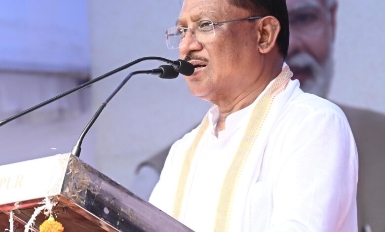 Samdhaan Shivir: The Chief Minister's flying machine landed in village Aamagohan of Kota block of Bilaspur district, participated in the Samadhan camp, the Chief Minister said that the reality of schemes is being known through Sushasan Tihar