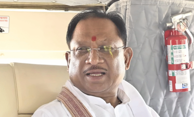 CM Vishnu: Chief Minister Vishnu Dev Sai left Raipur by helicopter for the Sushasan Tihar tour
