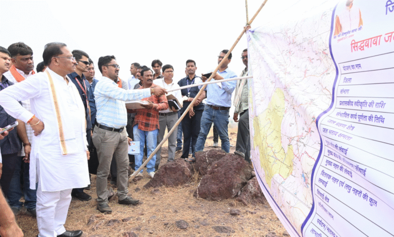 CM Vishnu: Sidhbaba reservoir will become a strong base for irrigation, the Chief Minister inspected the Sidhbaba irrigation reservoir project being built at a cost of Rs 220 crore
