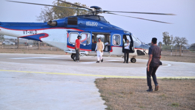 Sushasan Tihar 2025: Chief Minister Vishnudev Sai's surprise visit, Chief Minister's helicopter landed in Bandora village of Sakti district