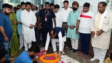 CM Vishnu Dev paid tribute to late Nikhil Kashyap...met the bereaved family