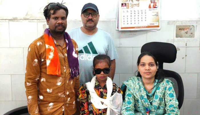 Chirayu Yojana: 8-year-old girl Nidhi's eyes got new light, free successful cataract operation was done at SIMS