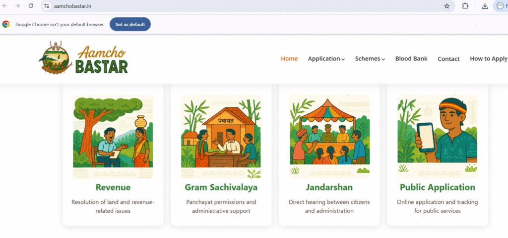 Aamcho Bastar : डिजिटल क्रांति का लाभ अब जन-जन तक, आमचो बस्तर पोर्टल से जन सुविधाओं में क्रांतिकारी सुधार रू ग्रामीण क्षेत्रों को मिल रही त्वरित राहत