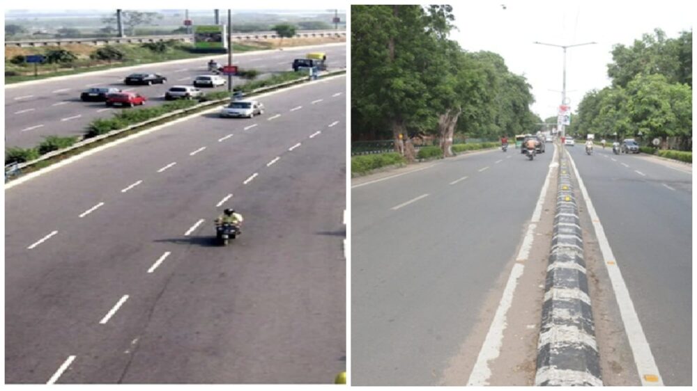 VIP Road: Big news! The center of VIP Road will remain one-way...it will only be used for Mana Airport...use the service road to return to the city...a fine of this amount for violating the order.