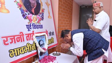 First Woman MLA: Chief Minister Sai paid tribute to Raipur's first woman MLA Rajni Tai Upasane...! Said - irreparable loss