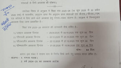 School Holidays Declared: Good news for students! Dussehra, Diwali, winter and summer vacations announced...see the list here.