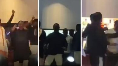 MLA lifts his kurta and dances to "Dhinka Chika" at Dandiya Night...! When his supporters tried to stop him, he slapped them hard... Watch the video here