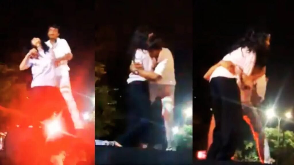 High Voltage Drama : प्रेमी जोड़े का हाईवोल्टेज ड्रामा…! लड़की को घर से भगाया फिर पुलिस की जीप पर चढ़कर करने लगा रोमांस…शर्म से झुकी लोगों की नजरें…यहां देखें Video