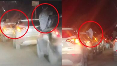Car stunts: Rich people create a ruckus on the Bilaspur highway! Car stunts... highway jammed... watch the viral video here.