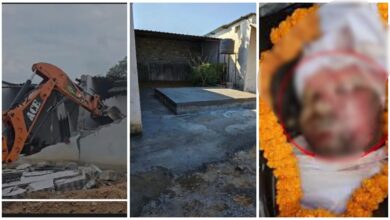 Mukesh Murder Case: Big action after 8 months in journalist Mukesh Chandrakar murder case...! Bulldozer runs on accused's enclosure... watch VIDEO here