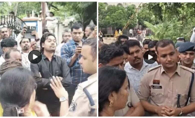 Tribal Girl Gangrape: Massive uproar in Kawardha! Tribal girl gang-raped...boyfriend and two of his friends raped her in a car...Angry people surrounded the Superintendent of Police.