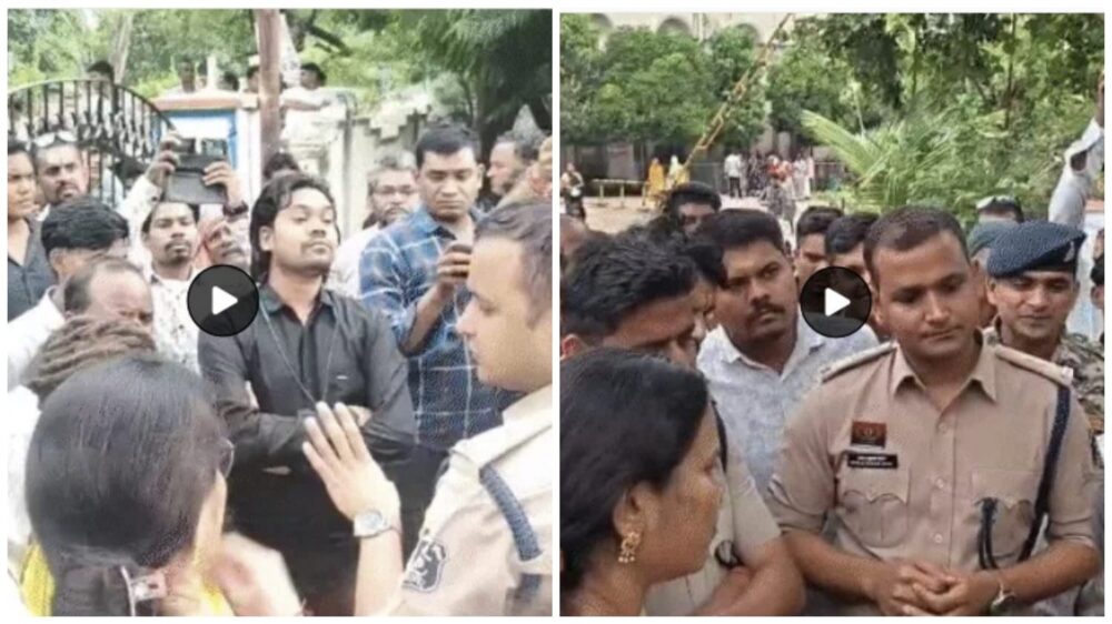 Tribal Girl Gangrape: Massive uproar in Kawardha! Tribal girl gang-raped...boyfriend and two of his friends raped her in a car...Angry people surrounded the Superintendent of Police.