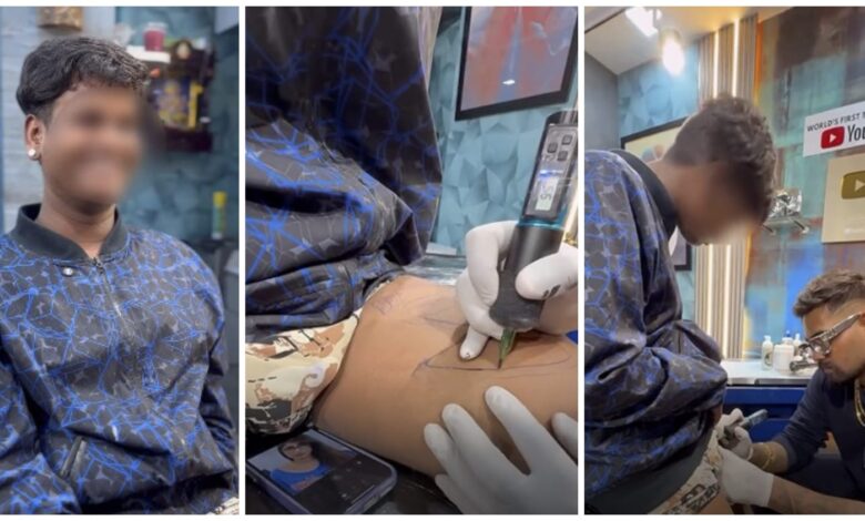 Mia Khalifa Love: Dream of marrying a porn star...! Fan got tattoos made on sensitive organs...Surprised artist shared the VIDEO
