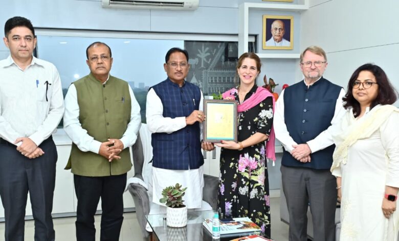 Developed CG: UNICEF India will provide technical support in the creation of developed Chhattisgarh, UNICEF India appreciated the efforts of the state government including nutrition, Mahtari Vandan Yojana, UNICEF India delegation made a courtesy visit to the Chief Minister