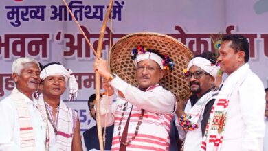 Nuakhai Reunion Ceremony: Chief Minister Vishnudev Sai attended the division level Nuakhai reunion ceremony of Dhurva community and the inauguration program of the newly constructed social building "Olekh" in Jagdalpur.