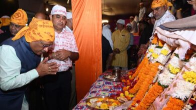 Godriwala Dham: Chief Minister Sai participated in the death anniversary festival of Saint Baba Hardas Ram Sahib Ji, Chief Minister reached Godriwala Dham, wished happiness, prosperity and well-being of the people of the state.