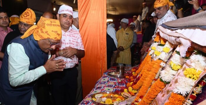 Godriwala Dham: Chief Minister Sai participated in the death anniversary festival of Saint Baba Hardas Ram Sahib Ji, Chief Minister reached Godriwala Dham, wished happiness, prosperity and well-being of the people of the state.