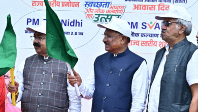 Green Flagged: Chief Minister Vishnudev Sai inaugurated the 'Swachhata Hi Seva Pakhwada 2025' on the birthday of Prime Minister Narendra Modi, flagged off door-to-door garbage collection vehicles dedicated to the cleanliness of urban bodies.