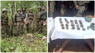 Big blow to Naxalites: Big news...! Naxalites suffer a major setback in Abujhmad...! Security forces recover a huge cache of explosives and weapons.