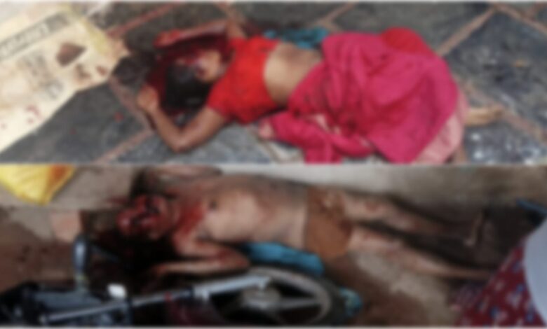 Double Murder: A sensational double murder in Khairagarh early in the morning... Couple brutally murdered... Neighbor in custody