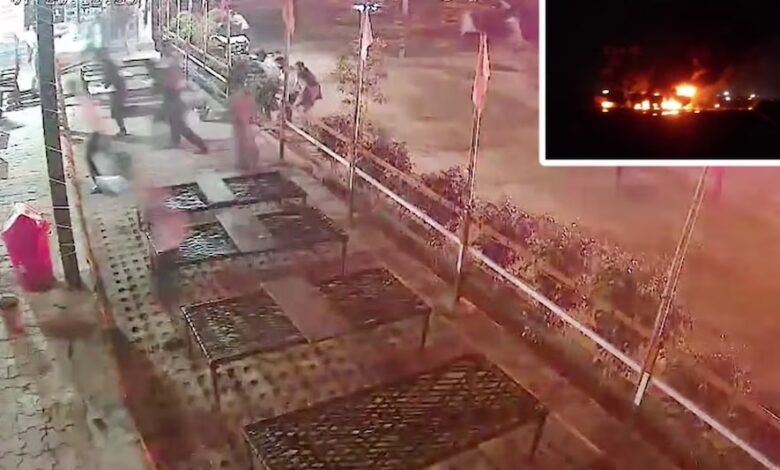 Jaipur-Ajmer Highway: Massive fire on the highway! More than 200 cylinders exploded...only one skeleton recovered...the horrifying scene captured on CCTV...watch the video here.