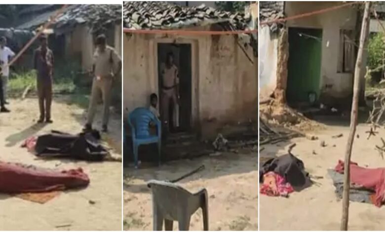 Double Murder: Big Breaking News... Raigarh is now shaken by a double murder! Husband and wife beaten to death on the second day of Diwali... Blood-soaked bodies found in the courtyard.