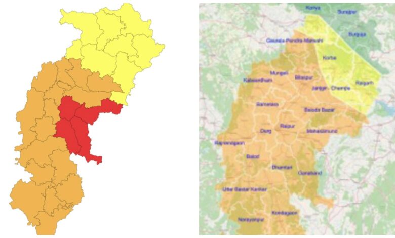Rain Red Alert: Beware! The Meteorological Department has issued a red alert… Heavy rain is expected in Raipur and surrounding districts… See here.