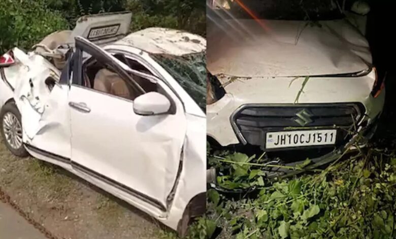 National Highway-53: Tragic road accident in Mahasamund...! Car overturns while trying to save a cow... 3 dead, including a woman and a child.