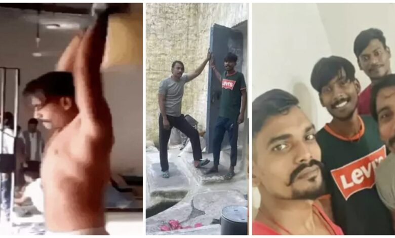 Raipur Central Jail: Inmate's photoshoot inside Central Jail...! Accused filmed exercise video... Assistant Jail Superintendent suspended