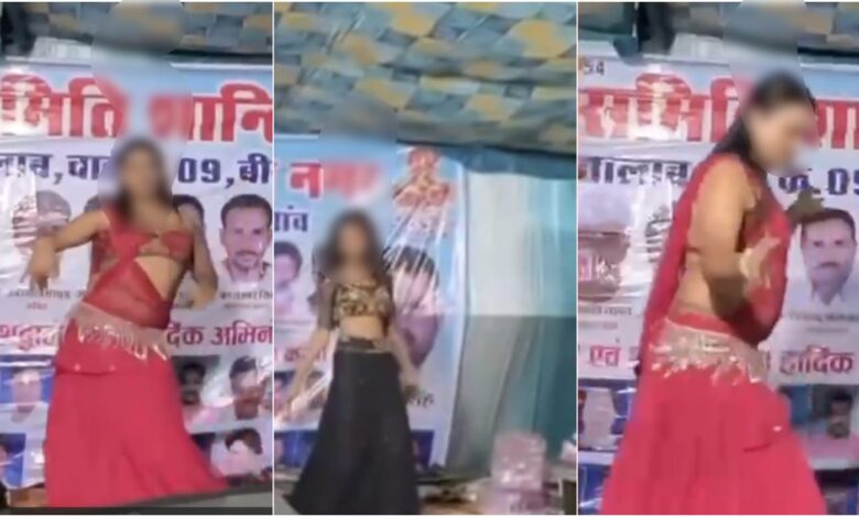 Chhath Mahaparva: Obscene dance caused a stir during the Chhath Mahaparva...! People in Raipur Birgaon lashed out at the organizing committee... watch the video here