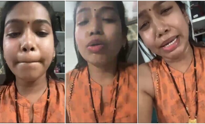 Newly Married Woman Suicide: Sad news... I haven't been happy for even 10 days in my 10-month marriage! The newlywed filmed a video before her death... She slit a vein in her hand with a blade... Then she hanged herself... Watch the video here.