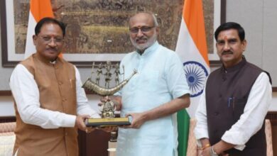 Courtesy Meet: Chief Minister Vishnu Dev Sai made a courtesy call on Vice President C.P. Radhakrishnan, Honorable Vice President will attend the closing ceremony of Chhattisgarh State Festival