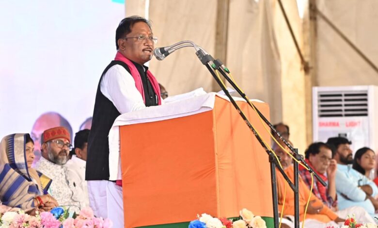CM Vishnu: Chief Minister Sai attended the closing ceremony of the Pandavani Mahasammelan, Pandavani is a genre through which Chhattisgarh gained recognition in the world.
