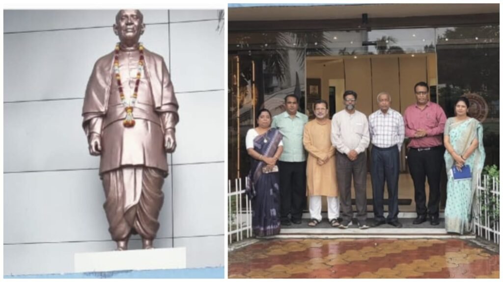 Sardar Patel : राष्ट्रीय एकता दिवस पर श्री गुजराती शिक्षण संघ…! रायपुर में सरदार पटेल को किया नमन