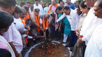 Raipur South: New impetus to development in Raipur South! Groundbreaking and inauguration of Haat Bazaar and Gandhi Bhavan...works to be undertaken at a cost of crores